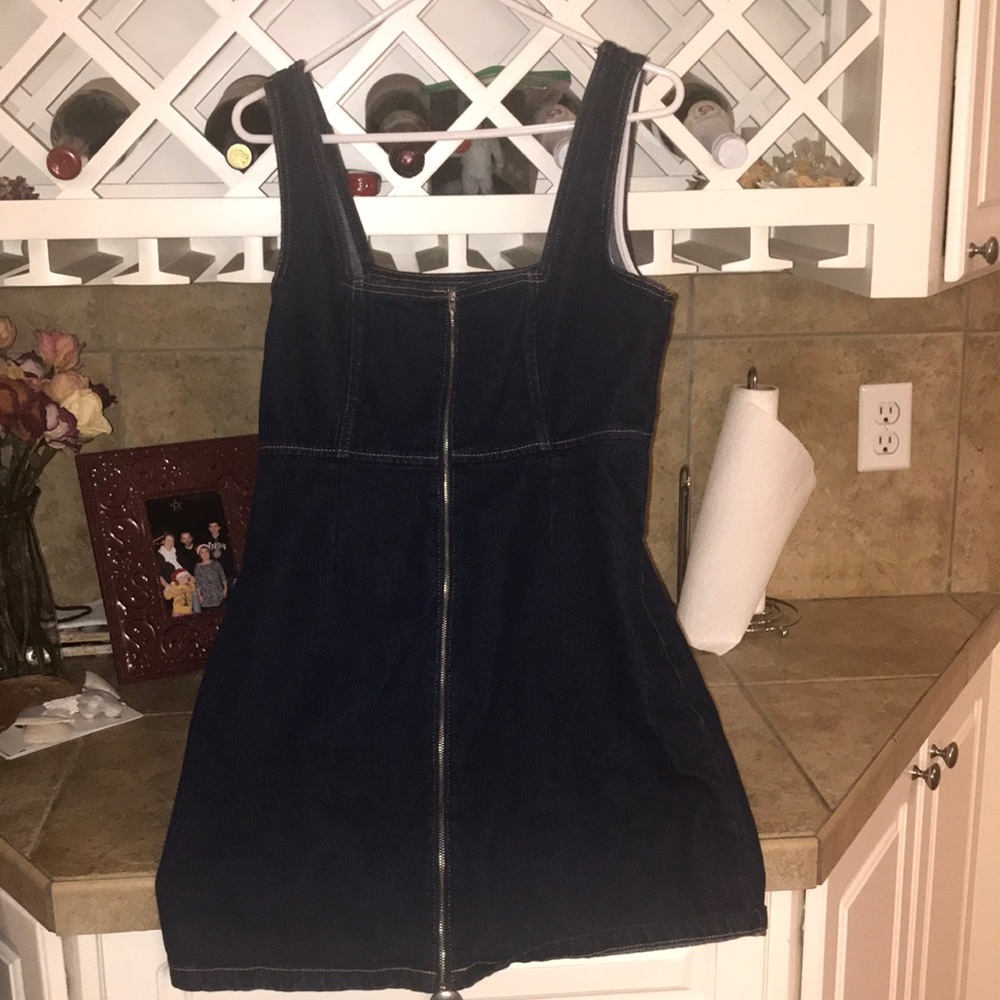 Urban Outfitters Jean Zip-up Dress